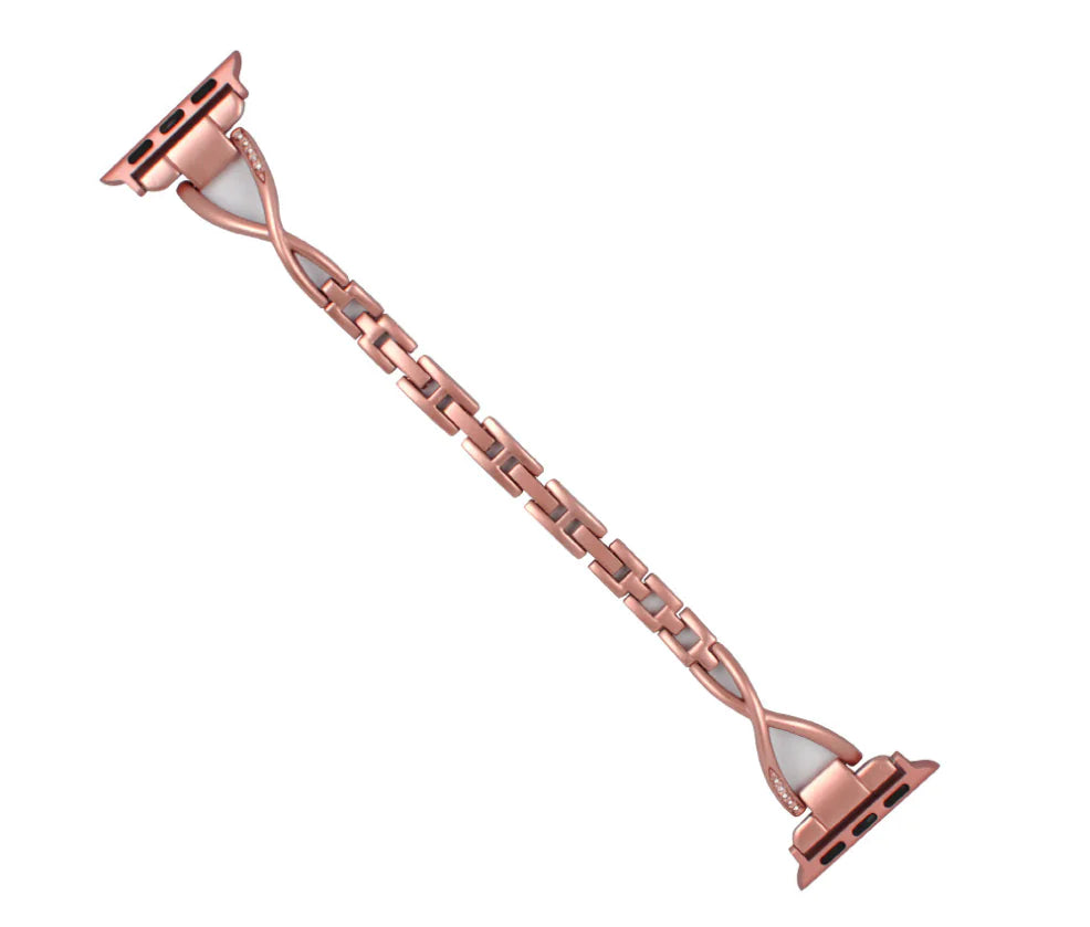 Apple Watch Band X-Type ACERO INOXIDABLE CON DIAMANTES