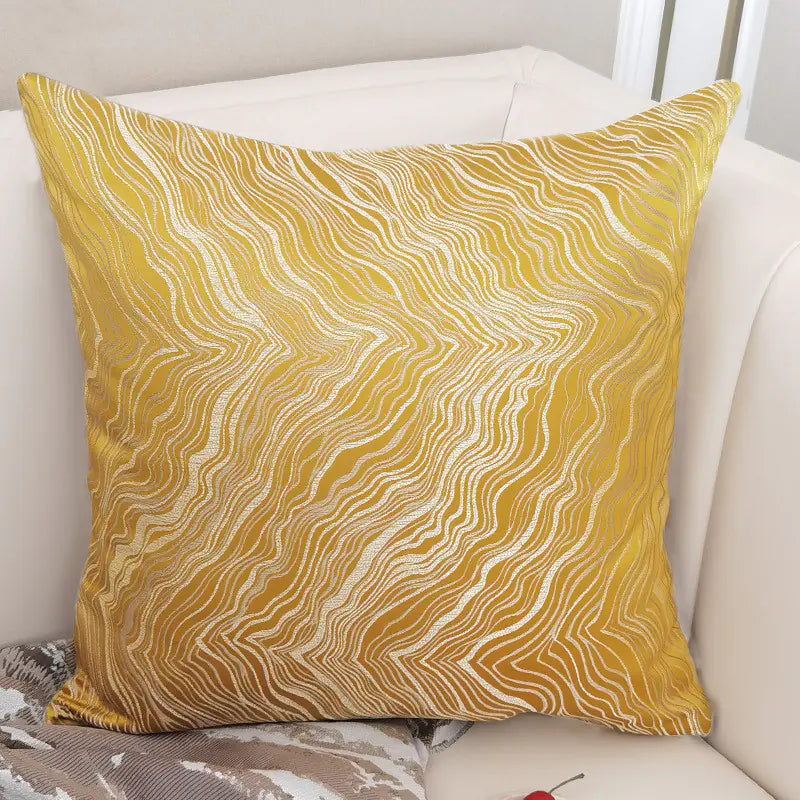 Funda de cojín decorativa nórdica de terciopelo azul 45x45
