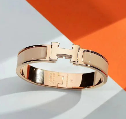 Pulsera Hermès H de acero y titanio (pieza única)