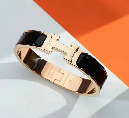 Pulsera Hermès H de acero y titanio (pieza única)