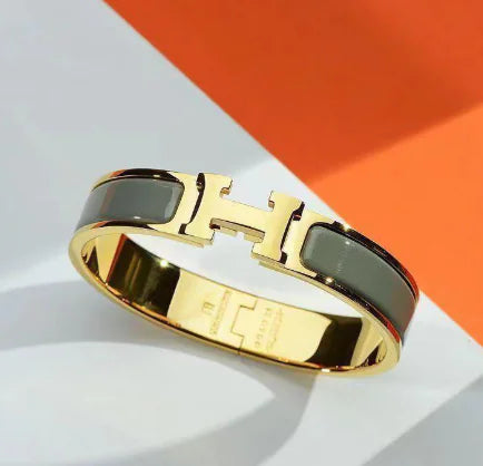 Pulsera Hermès H de acero y titanio (pieza única)