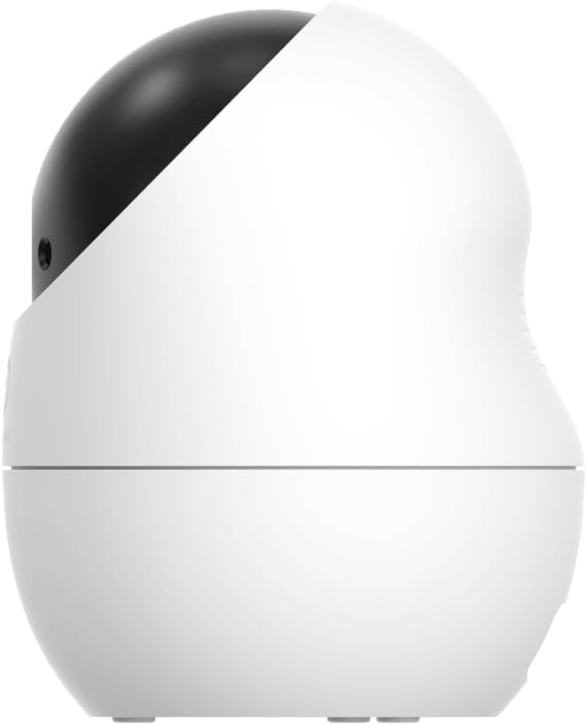 Beans View Cámara de Interior para Seguridad D210, Vista de 360°, 2.4GHz Wi-Fi 1080P, Cámara Mascotas/Perros/Gatos, Visión Nocturna en Color, Detección Humana, Autoseguimiento, Compatible con Alexa