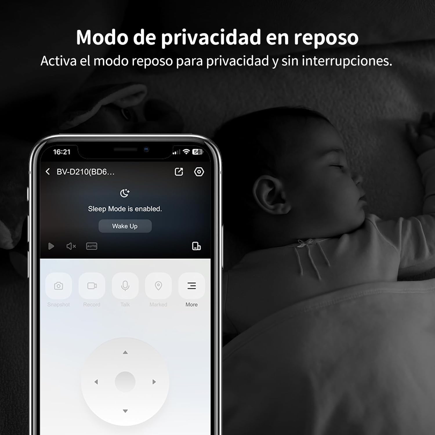 Beans View Cámara de Interior para Seguridad D210, Vista de 360°, 2.4GHz Wi-Fi 1080P, Cámara Mascotas/Perros/Gatos, Visión Nocturna en Color, Detección Humana, Autoseguimiento, Compatible con Alexa