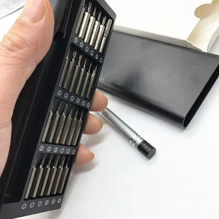 Juego de Destornilladores de Precisión 25 en 1 para Dispositivos Iphone y Xiaomi