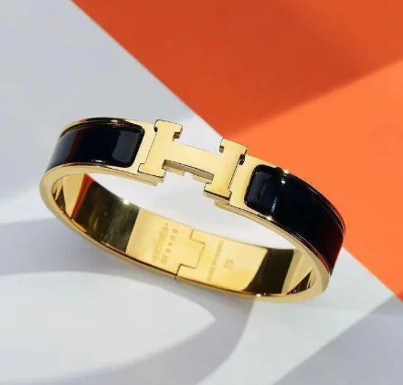 Pulsera Hermès H de acero y titanio (pieza única)