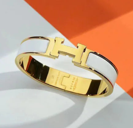 Pulsera Hermès H de acero y titanio (pieza única)