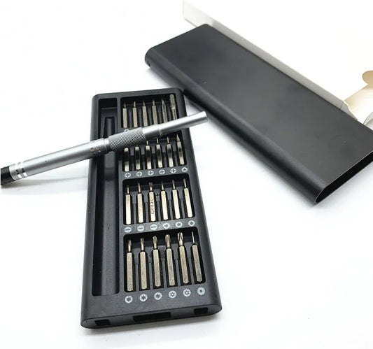 Juego de Destornilladores de Precisión 25 en 1 para Dispositivos Iphone y Xiaomi