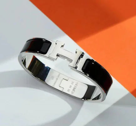 Pulsera Hermès H de acero y titanio (pieza única)
