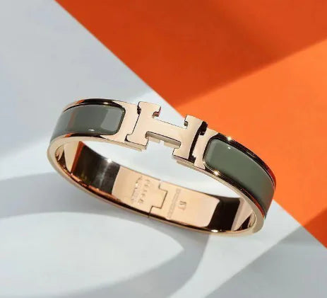 Pulsera Hermès H de acero y titanio (pieza única)