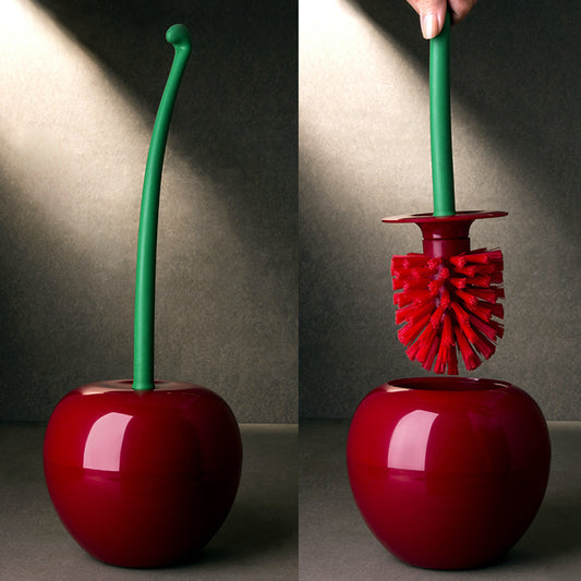 Juego de escobilla de inodoro de manzana - Herramienta de limpieza de plástico
