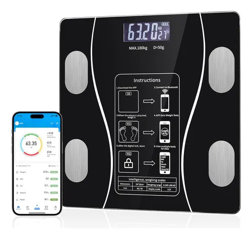 Báscula electrónica inteligente con aplicación Bluetooth