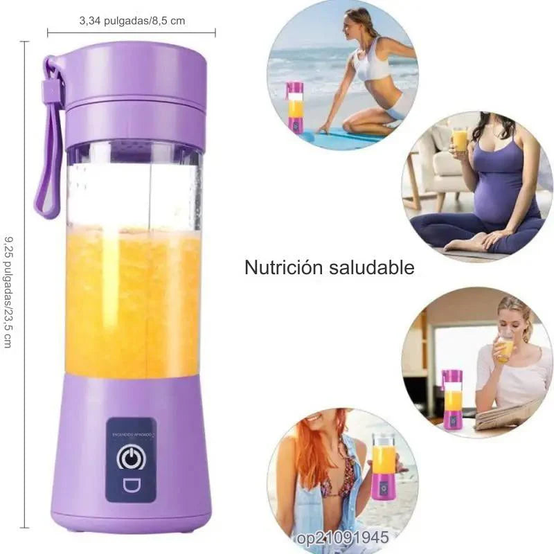 Batidora portátil recargable por USB para zumo de frutas