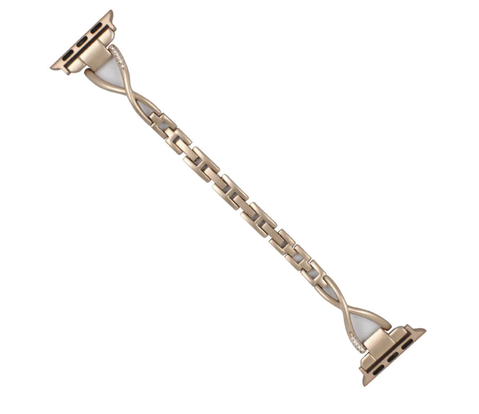 Apple Watch Band X-Type ACERO INOXIDABLE CON DIAMANTES