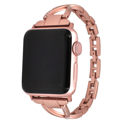 Apple Watch Band X-Type ACERO INOXIDABLE CON DIAMANTES