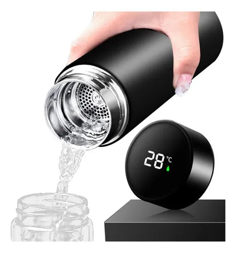 Botella térmica con pantalla LED de temperatura